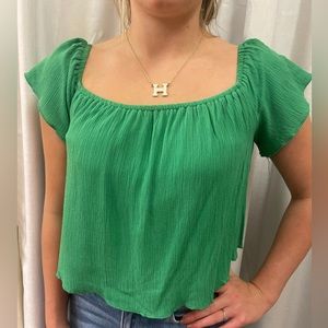 Forever 21 green top!!